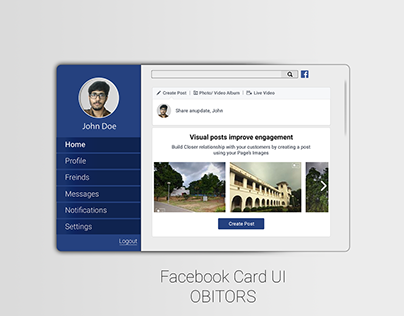 Facebook Card UI