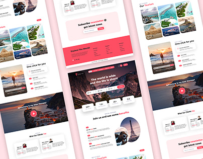 Travel Agency Landing Page Website Design!
