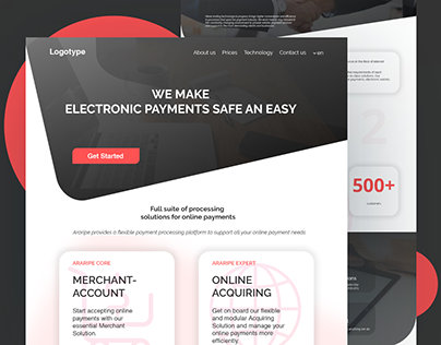 Web site for company that work with online paymets