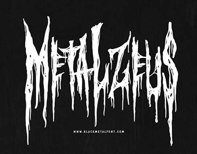 New Metalzeus Horror Font, Halloween, Black metal