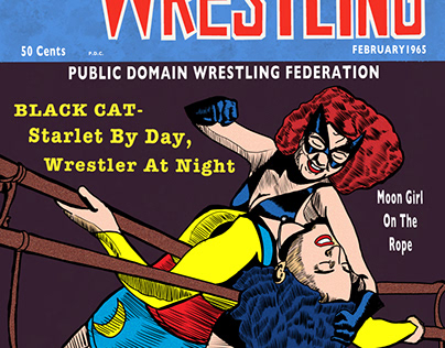 Super Wrestling - Black Cat vs Moon Girl