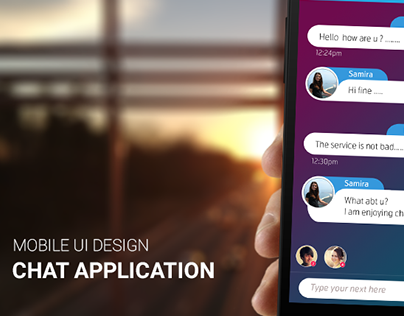 Chat Application Screen Design Concept
