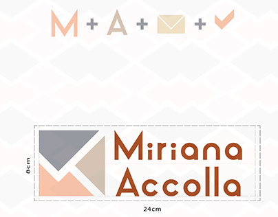 Concept logo web e graphic design M+A