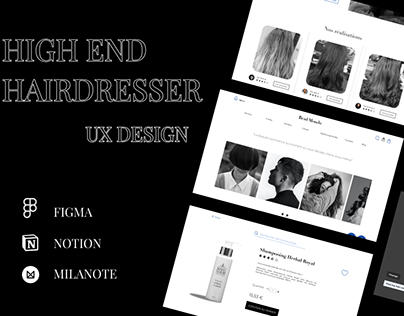 High End Hairdresser UX Design Project