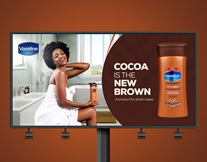 Vaseline Cocoa Glow Billboard Design