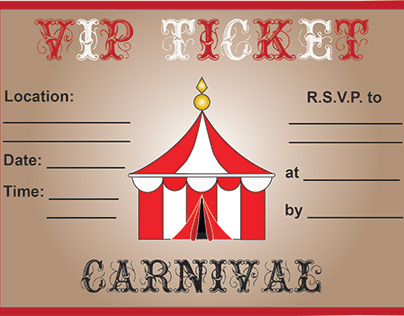 Carnival VIP Ticket Invitation