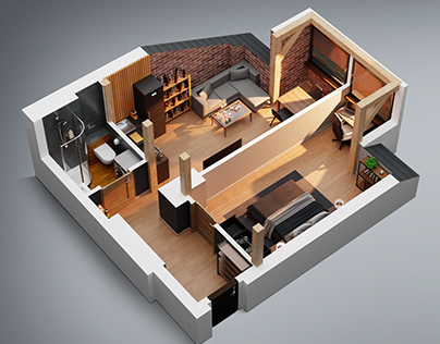 3D visualization based on floor plan