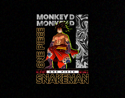 Snakeman (One Piece) Anime T-Shirt Design