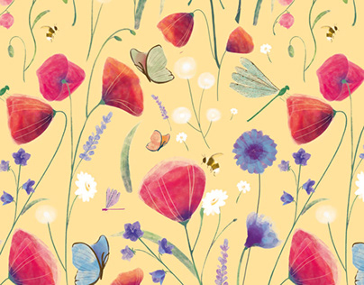 Wildflowers pattern collection