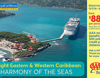Royal Caribbean cruise TV slide