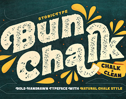 BunChalk Typeface - Bistro/Cafe/Resto Chalk Concept