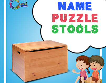 Personalized NAME PUZZLE STOOLS - Make Learning Fun