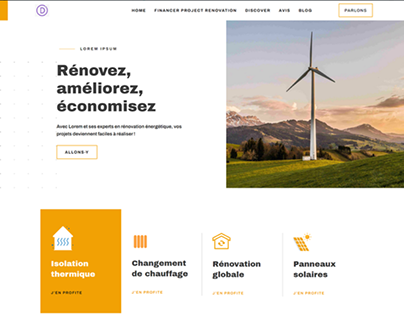 Energy Saving Website Design