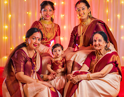 Four Generations Vijayadashami Photoshoot
