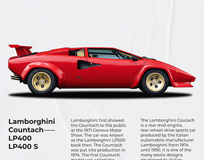 Lamborghini Countach Poster