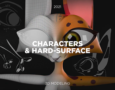 3D MODELING Cartoon Characters | Hardsurface.