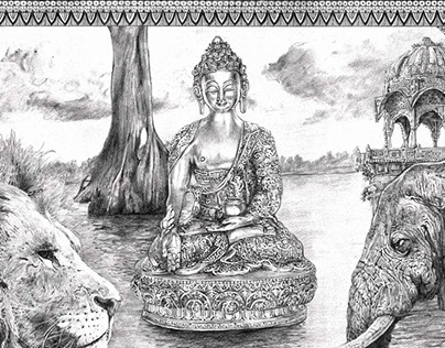 Buda and mandalas