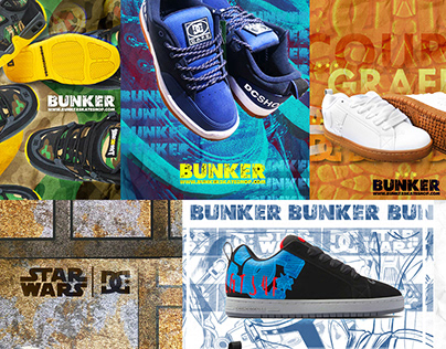 Publicidad Bunker Skateshop x DC Shoes Co USA