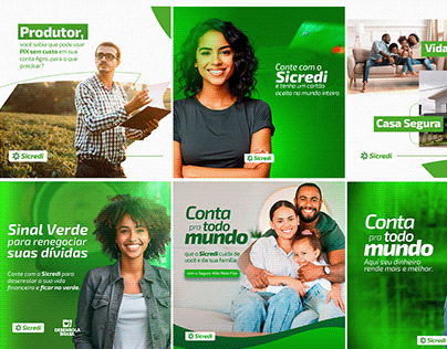 Project thumbnail - Social Media Design | Banco Sicredi Celeiro