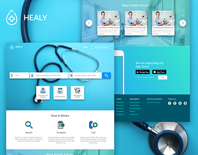 Healy - HealthCare Search Engine - Free Template
