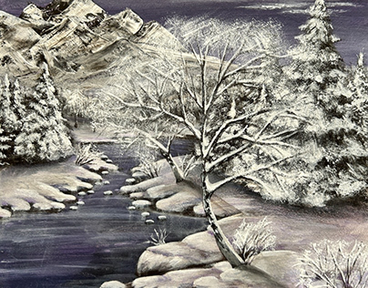 Fantasy winter landscape