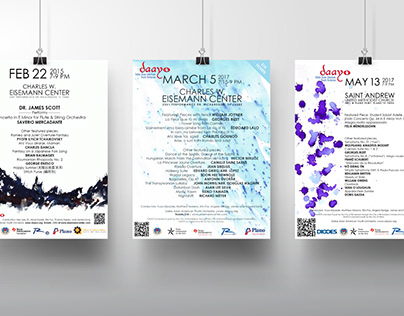 Dallas Asian American Youth Orchestra Concert Posters