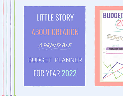 Budget planner 2022 design
