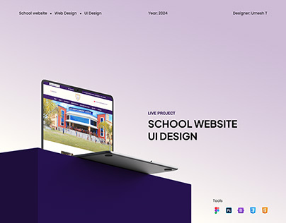 SCHOOL WEBSITE | UI DESIGN | LIVE PROJECT