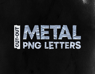 CUT-OUT METAL PNG LETTERS PACK