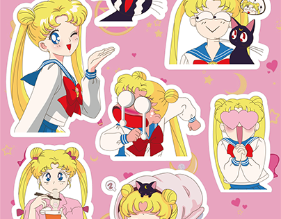 Sticker pack Sailor Moon