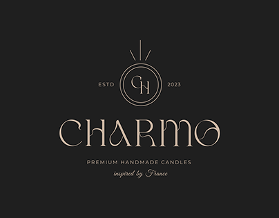 Elegant logo design for premium handmade candles brand