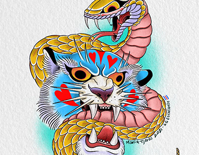 Tiger+snake print