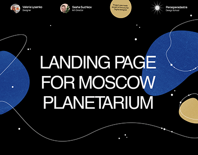 Landing page/ Planetarium