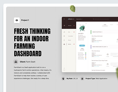 Project thumbnail - Fresh Thinking for a Farming Dashboard