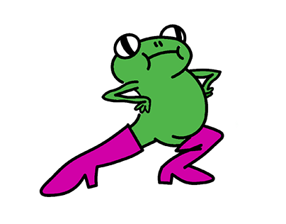 frog in shoes