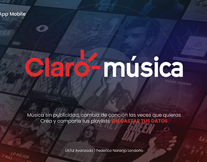 Rediseño App Mobile Claro Music