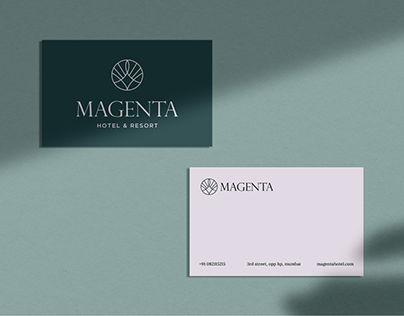 Magenta hotel - brand identity design