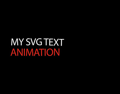 2D SVG text animation