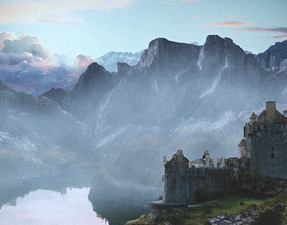 First Matte Painting "Castle Rock"