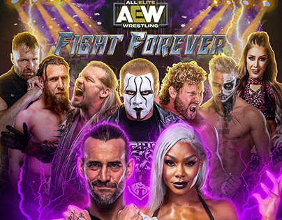 AEW Fight Forever Concept Video Game Cover