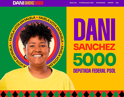 Site: Dani Sanchez, candidata a deputada federal PSOL