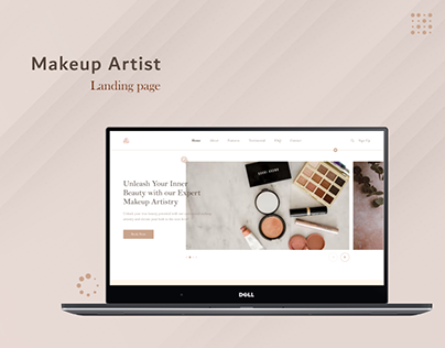 Designing a Stunning Landing Page for a Makeup Artist