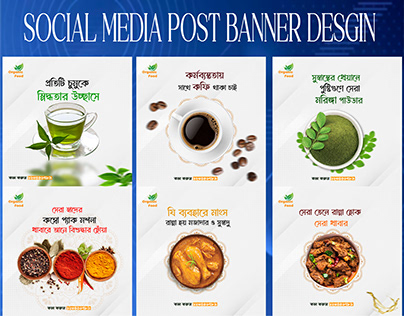 Social Media Post | Organic Food Banner