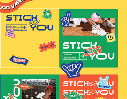 Stick On You Stickers - Canva Elements