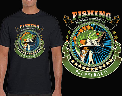 This is hunting fishing tshirt design