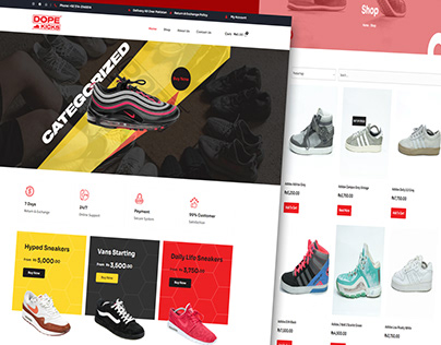 Shoes Store | eCommerce Website | Syed Haris Ali