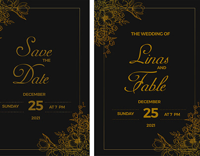 unique and luxuries wedding card