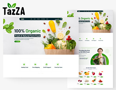 Tazza Organic Website Design