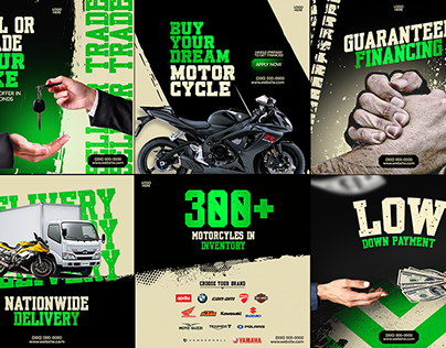 Project thumbnail - Social Media Design - Motorcycle Dealership