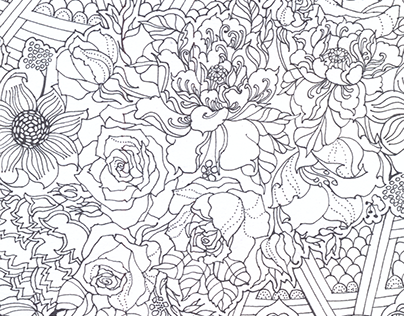 Black and White Graphic. Easter Coloring book.
